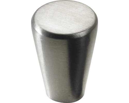 Bouton de meuble en zinc moulé sous pression acier inoxydable Øxh 15x21 mm