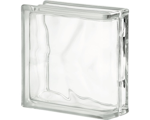 Glasbaustein Wolke Endstein weiß 19 x 19 x 8 cm