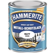 Laque de protection pour métaux HAMMERITE blanc mat 250 ml