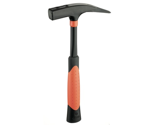 Marteau de charpentier Picard Stahl 600 g avec poignée en caoutchouc et aimant Marteau avec tête en acier et manche avec insert orange