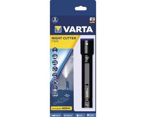 Varta Night Cutter F30R Taschenlampe mit Akku
