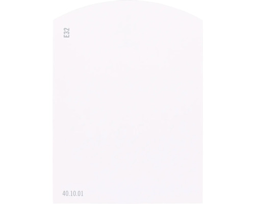 Carte échantillon de peinture E32 Off-White univers des couleurs violet 9,5x7 cm Marquage E32