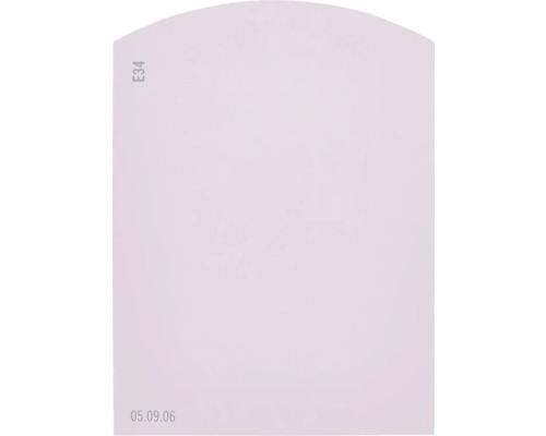 Farbmusterkarte Farbtonkarte E34 Off-White Farbwelt lila 9,5x7 cm