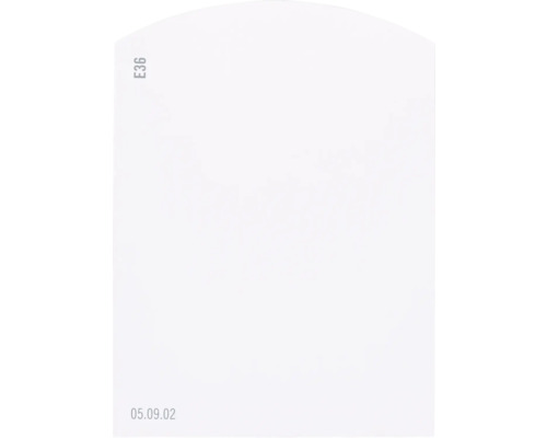 Carte échantillon de peinture E36 Off-White univers des couleurs violet 9,5x7 cm E36 et 05.09.02