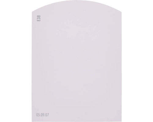 Farbmusterkarte Farbtonkarte E38 Off-White Farbwelt lila 9,5x7 cm