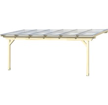 Holzcarport mit transparentem Dach