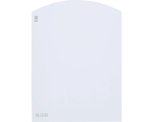 Carte échantillon de peinture E46 Off-White univers des couleurs violet 9,5x7 cm Feuille de papier blanche