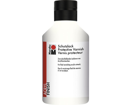 Peinture de protection Marabu mat transparent 250 ml Marabu Vernis protecteur pour œuvres d''art acryliques, bouteille