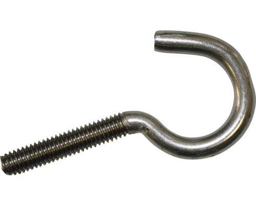 Schraubhaken gebogen M6x60 mm Edelstahl A2 20 Stück Rundhaken mit Gewinde