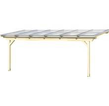 Holzcarport mit lichtdurchlässigem Dach