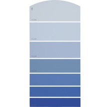 Carte échantillon de peinture F20 univers des couleurs bleu 21x10 cm