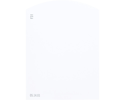 Carte échantillon de peinture F31 Off-White univers des couleurs bleu 9,5x7 cm F31 05.14.01
