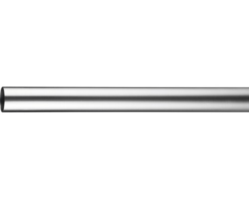 Tringle à rideaux Narvik, Carpi aspect acier inoxydable Ø 16 mm 160 cm