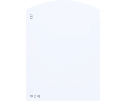 Farbmusterkarte Farbtonkarte F32 Off-White Farbwelt blau 9,5x7 cm
