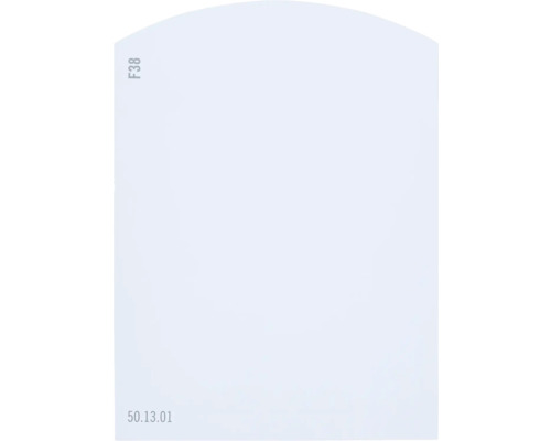 Carte échantillon de peinture F38 Off-White univers des couleurs bleu 9,5x7 cm Image du produit