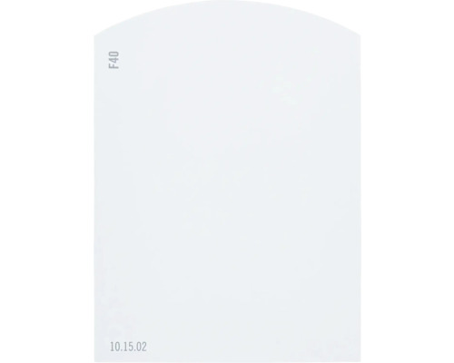 Carte échantillon de peinture F40 Off-White univers des couleurs bleu 9,5x7 cm Étiquette F40
