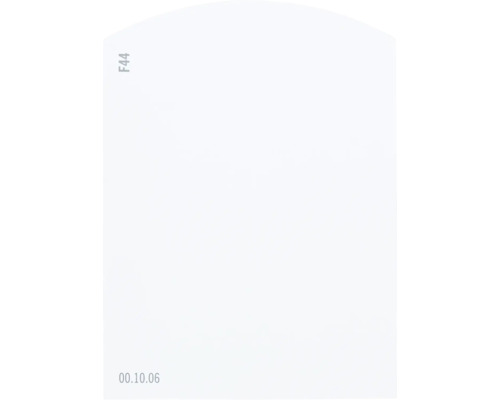 Carte échantillon de peinture F44 Off-White univers des couleurs bleu 9,5x7 cm Image symbole F44