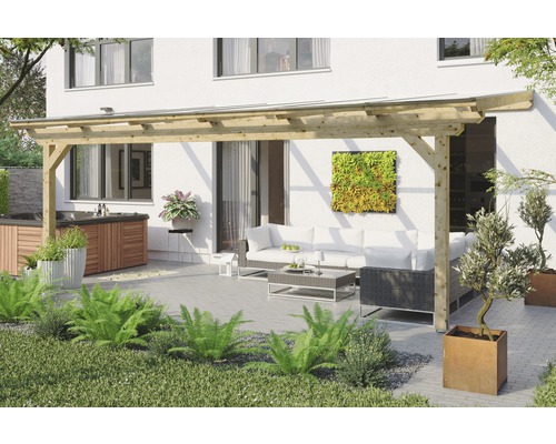 Toiture pour terrasses Ancona 648x400 cm, nature