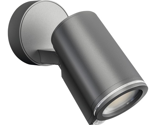 Spot à capteur LED Steinel IP44 7,47 W 512 lm 3000 K blanc chaud Spot one S anthracite 175 mm