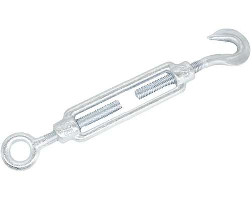Tendeur Pösamo avec crochets et œillets Ø 16x170 mm acier galvanisé 1 pièces Tendeur avec crochet et œillet