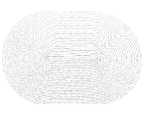 Set de table Woven ovale blanc 30x45 cm