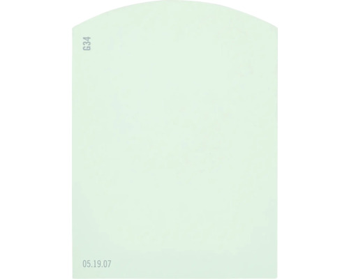 Carte échantillon de peinture G34 Off-White univers des couleurs vert 9,5x7 cm Document avec l''identification G34 et la date 05.19.07