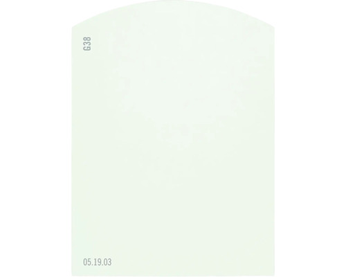 Carte échantillon de peinture G38 Off-White univers des couleurs vert 9,5x7 cm Feuille de papier vierge.