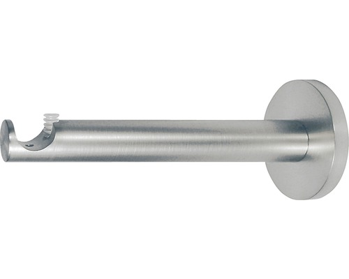 Support Carpi aspect acier inoxydable Ø16 mm longueur 12 cm