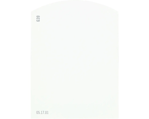 Carte échantillon de peinture G39 Off-White univers des couleurs vert 9,5x7 cm Image vide.