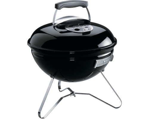 Barbecue Weber au charbon de bois Smokey Joe Original Ø 37 cm noir avec grille chromée, système de nettoyage One-Touch