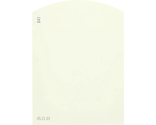 Carte échantillon de peinture G41 Off-White univers des couleurs vert 9,5x7 cm