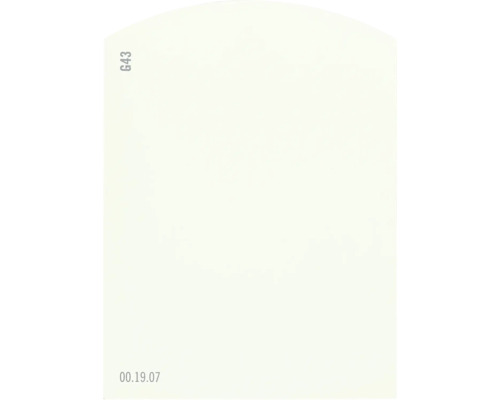 Carte échantillon de peinture G43 Off-White univers des couleurs vert 9,5x7 cm Champ de couleur G43