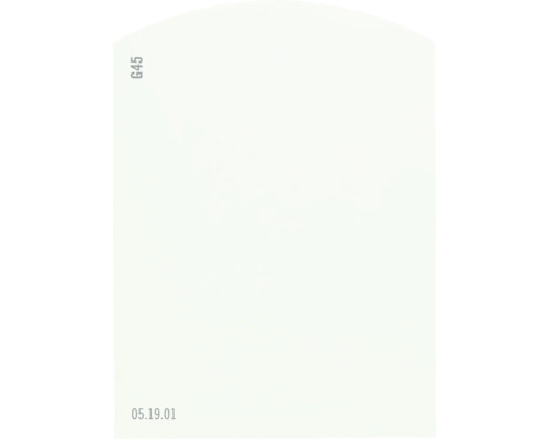 Carte échantillon de peinture G45 Off-White univers des couleurs vert 9,5x7 cm G45