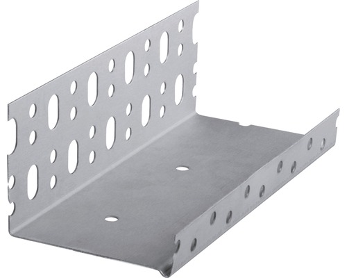 Profilé de socle CATNIC aluminium pour isolation de façade et système composite d'isolation thermique 140 mm 2500 x 143 mm