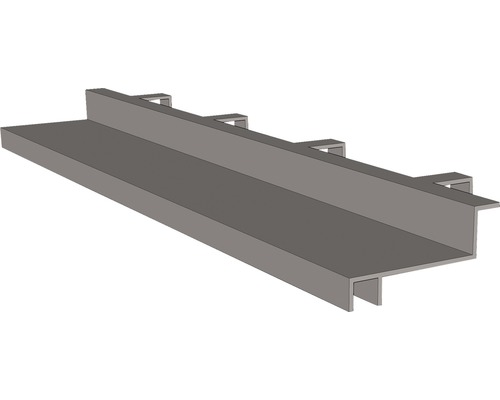 Rebords anti-limaces avec coins pour jardinière surélevée JUWEL Timber aspect bois Gouttière métallique avec supports pour drainage de toit