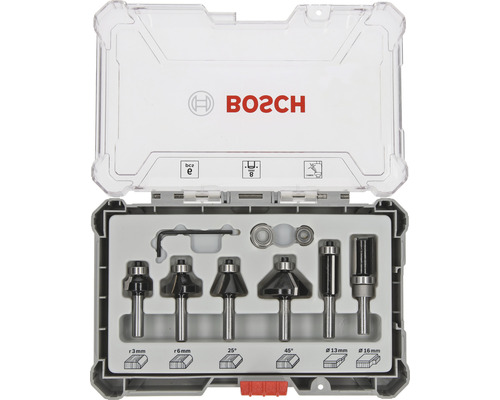 Kit de fraisage Bosch Trim & Edging 6 pièces 8 mm