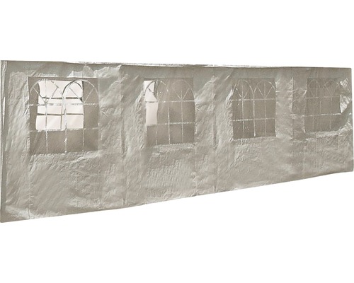 Élément latéral de rechange avec fenêtre 2 x 7,95 m blanc