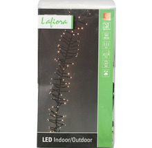 Guirlande lumineuse LED Lafiora pour l''intérieur et l''extérieur, avec 200 LED, câble d''alimentation de 8 mètres, longueur éclairée de 5 mètres, minuterie de 6 heures et indice de protection IP44