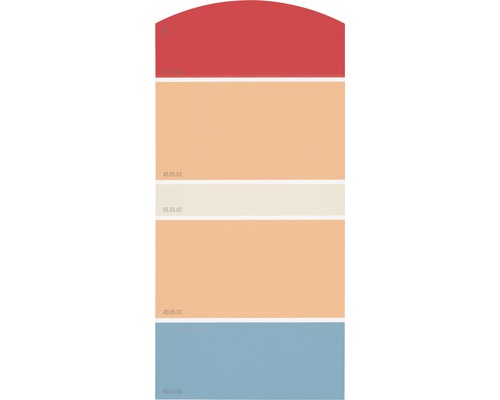 Farbmusterkarte Farbtonkarte J18 Farben für Körper, Geist & Seele - anregend & aufbauend 21x10 cm