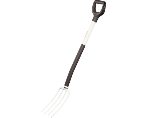 Fourche à foin Fiskars avec poignée en D pour retourner le foin ou le compost