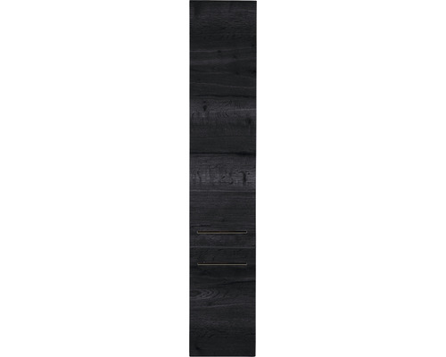 Armoire haute Sanox Straight couleur de façade black oak 35 x 160 x 35 cm