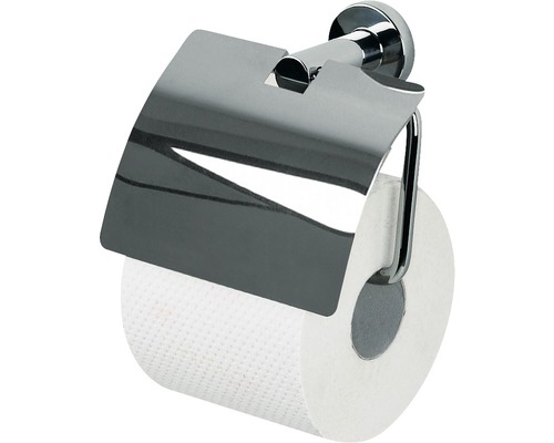 Support de papier toilette avec couvercle Spirella Atlantic chrome