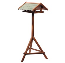Mangeoire en bois avec support pour le jardin