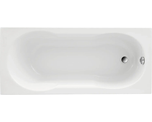Badewanne OTTOFOND Fortuna 70 x 160 cm weiß glänzend glatt 851801 Blick von oben auf eine Badewanne aus Sanitäracryl