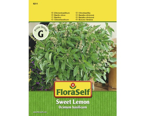 Basilic citron 'Sweet Lemon' FloraSelf semences non-hybrides semences de fines herbes