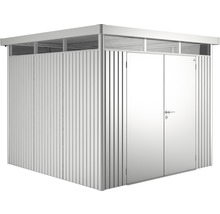 Gerätehaus Biohort HighLine H4 Doppeltür 275 x 275 cm silber-metallic