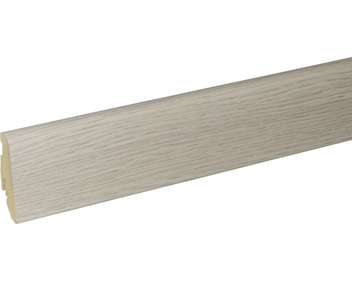 SKANDOR Sockelleiste Eiche Champagner FOEI200 FU60L 19 x 58 x 2400 mm Fußleiste mit Holzdekor