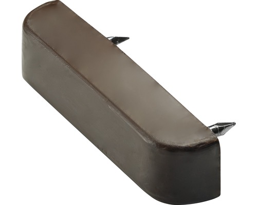Support de tablette avec 2 clous 40x10x15 mm noir Patins pour meubles avec clou