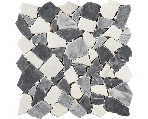 Bruchmosaik Marquina grey 30x30 cm