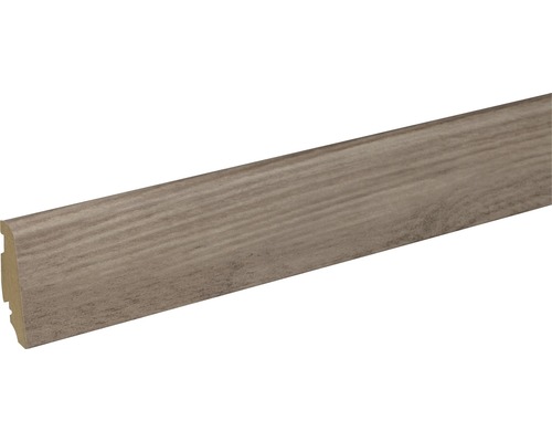 SKANDOR Sockelleiste Eiche 37194AH FU60L 19 x 58 x 2400 mm Sockelleiste mit Holzstruktur